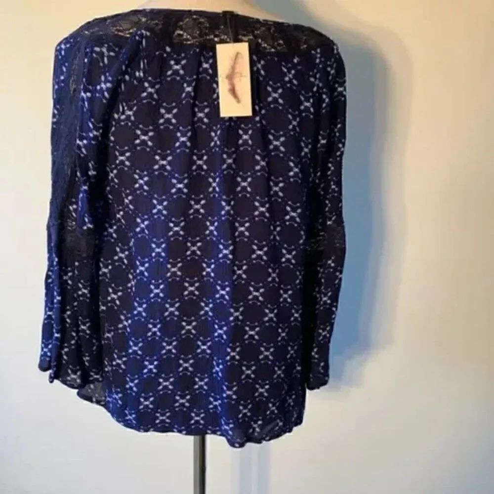 🆕 Jessica Simpson Alaya Peasant Top size S - Picture 7 of 7
